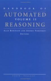 Cover of: Handbook of Automated Reasoning : Volume II (Handbook of Automated Reasoning)