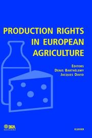 Cover of: Production Rights in European Agriculture