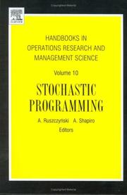 Cover of: Stochastic programming