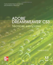 Cover of: Adobe Dreamweaver Cs3 Tecnicas Esenciales