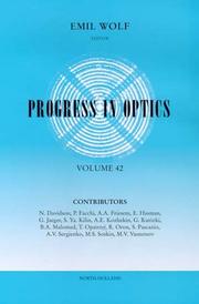 Cover of: Progress in Optics  by Emil Wolf