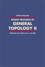 Cover of: Recent Progress in General Topology II