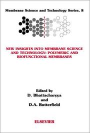 Cover of: New Insights into Membrane Science and Technology by 