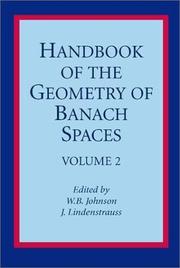 Cover of: Handbook of the Geometry of Banach Spaces : Volume 2