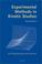 Cover of: Experimental Methods in Kinetic Studies