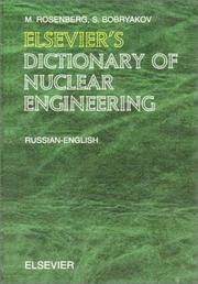 Cover of: Elsevier's Dictionary of Nuclear Engineering, Volume Russian-English