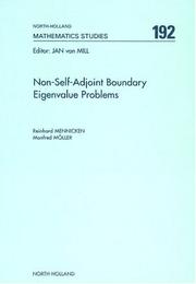 Cover of: Non-Self-Adjoint Boundary Eigenvalue Problems (North-Holland Mathematics Studies)
