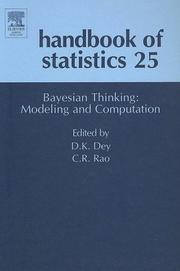 Cover of: Bayesian thinking by edited by D.K. Dey, C.R. Rao.