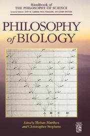 Cover of: Philosophy of Biology (Handbook of the Philosophy of Science) by 