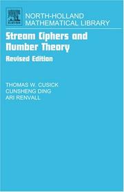Stream ciphers and number theory by Thomas W. Cusick