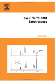 Cover of: Basic 1H- and 13C-NMR Spectroscopy