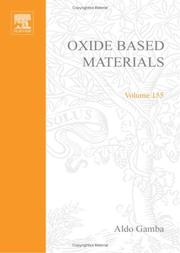 Cover of: Oxide Based Materials: New Sources, Novel Phases, New Applications (Studies in Surface Science and Catalysis)