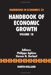Cover of: Handbook of Economic Growth, Volume 1B (Handbooks in Economics) by 