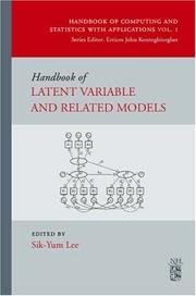 Cover of: Handbook of Latent Variable and Related Models