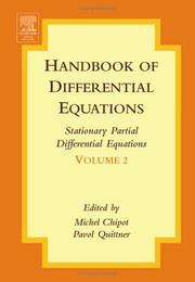 Cover of: Handbook of Differential Equations:Stationary Partial Differential Equations, Volume 2 (Handbook of Differential Equations)