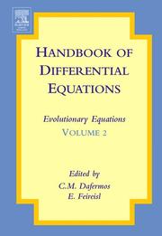 Cover of: Handbook of differential equations by C. M. Dafermos