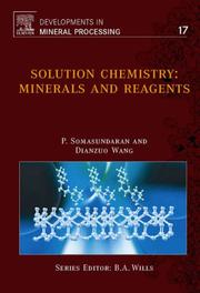 Cover of: Solution Chemistry, Volume 17: Minerals and Reagents (Developments in Mineral Processing)