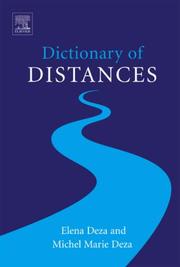 Cover of: Dictionary of Distances by Michel-Marie Deza, Elena Deza