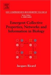 Cover of: Emergent collective properties, networks, and information in biology | 