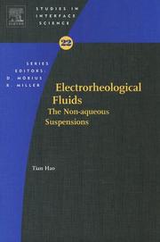 Cover of: Electrorheological fluids: the non-aqueous suspensions