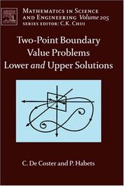 Cover of: Two-Point Boundary Value Problems | C. De Coster