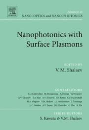 Cover of: Nanophotonics with Surface Plasmons (Advances in Nano-Optics and Nano-Photonics)