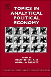 Cover of: Topics in Analytical Political Economy, Volume 17 (International Symposia in Economic Theory and Econometrics) (International Symposia in Economic Theory and Econometrics)