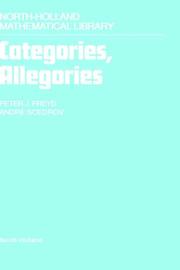 Cover of: Categories, allegories by Peter J. Freyd