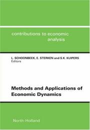 Cover of: Methods and applications of economic dynamics | 