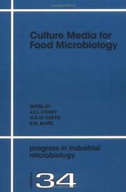 Cover of: Culture media for food microbiology