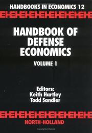 Cover of: Handbook of defense economics