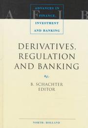 Cover of: Derivatives, regulation, and banking