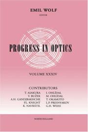 Cover of: Progress in Optics  by WOLF, WOLF