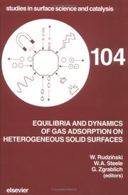 Cover of: Equilibria and dynamics of gas adsorption on heterogeneous solid surfaces