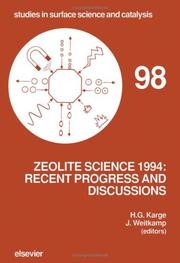 Cover of: Zeolite Science 1994: Recent Progress and Discussions