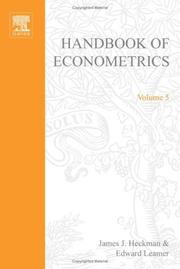 Cover of: Handbook of Econometrics, Volume 5 (Handbook of Econometrics)