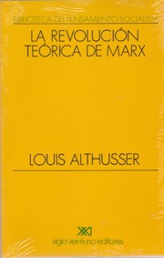 Cover of: La revolución teórica de Marx