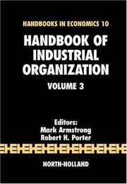 Cover of: Handbook of Industrial Organization by Richard Schmalensee
