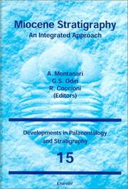 Cover of: Miocene stratigraphy: an integrated approach