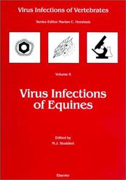 Cover of: Virus infections of equines
