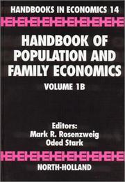Cover of: Handbook of Population and Family Economics Volumes 1A & 1B  by Mark Richard Rosenzweig, Oded Stark