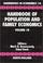 Cover of: Handbook of Population and Family Economics Volumes 1A & 1B 