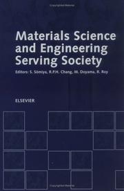 Cover of: Materials Science and Engineering Serving Society