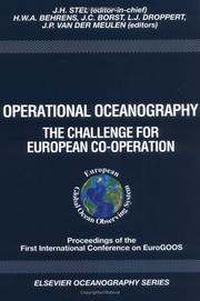 Cover of: Operational oceanography by International Conference on EuroGOOS (1st 1996 Hague, Netherlands)