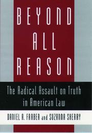 Cover of: Beyond all reason by Daniel A. Farber