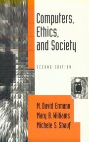 Cover of: Computers, ethics, and society | 