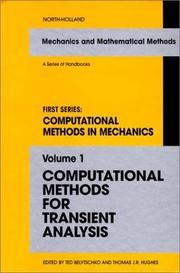 Cover of: Computational methods in mechanics by edited by Ted Belytschko, Thomas J.R. Hughes.