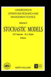 Cover of: Stochastic models by edited by D.P. Heyman, M.J. Sobel.