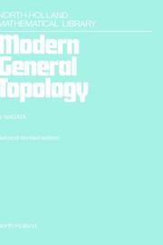 Cover of: Modern general topology by Jun-iti Nagata