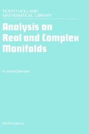 Cover of: Analysis on real and complex manifolds